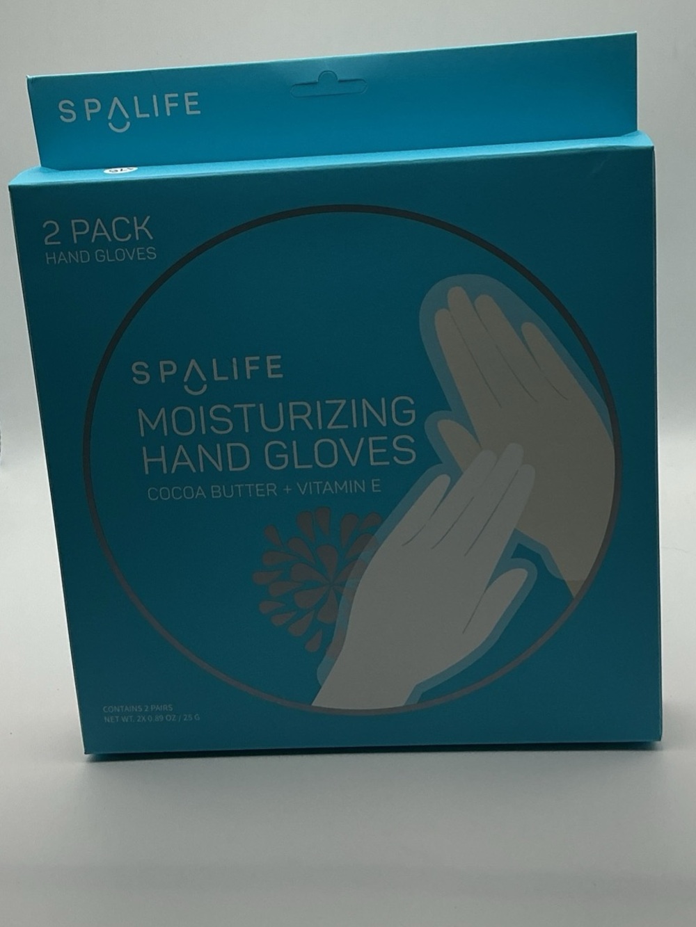 SpaLife Moisturizing Hand Gloves Cocoa Butter Vitamin E 2 Pack Hand Mask